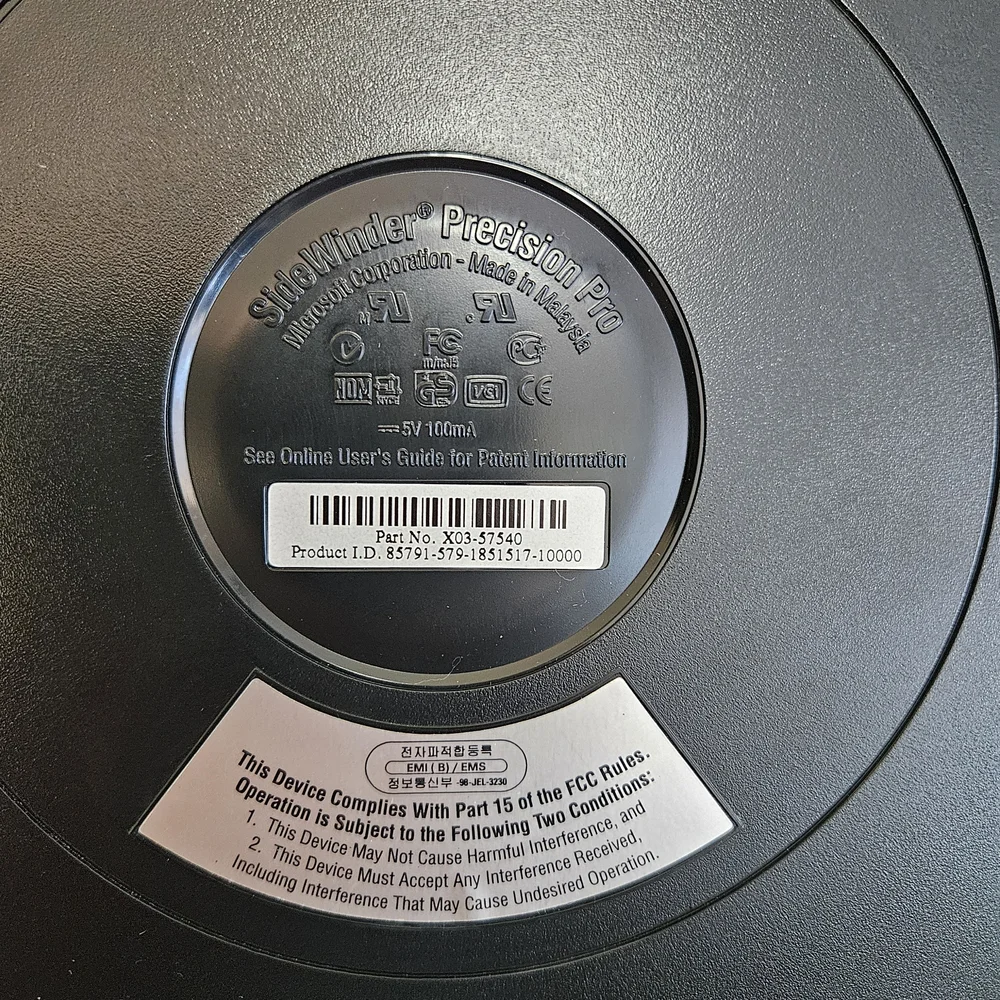 Microsoft Black Joystick Controller